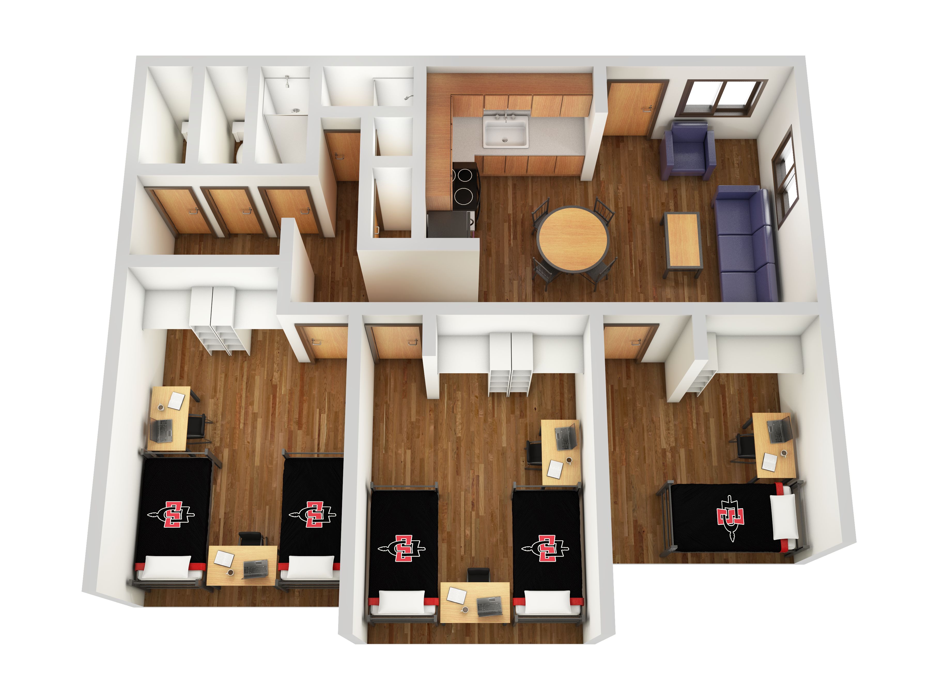 3 Bedroom Isometric Villa Alvarado