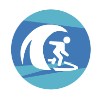 bike surf storage icon