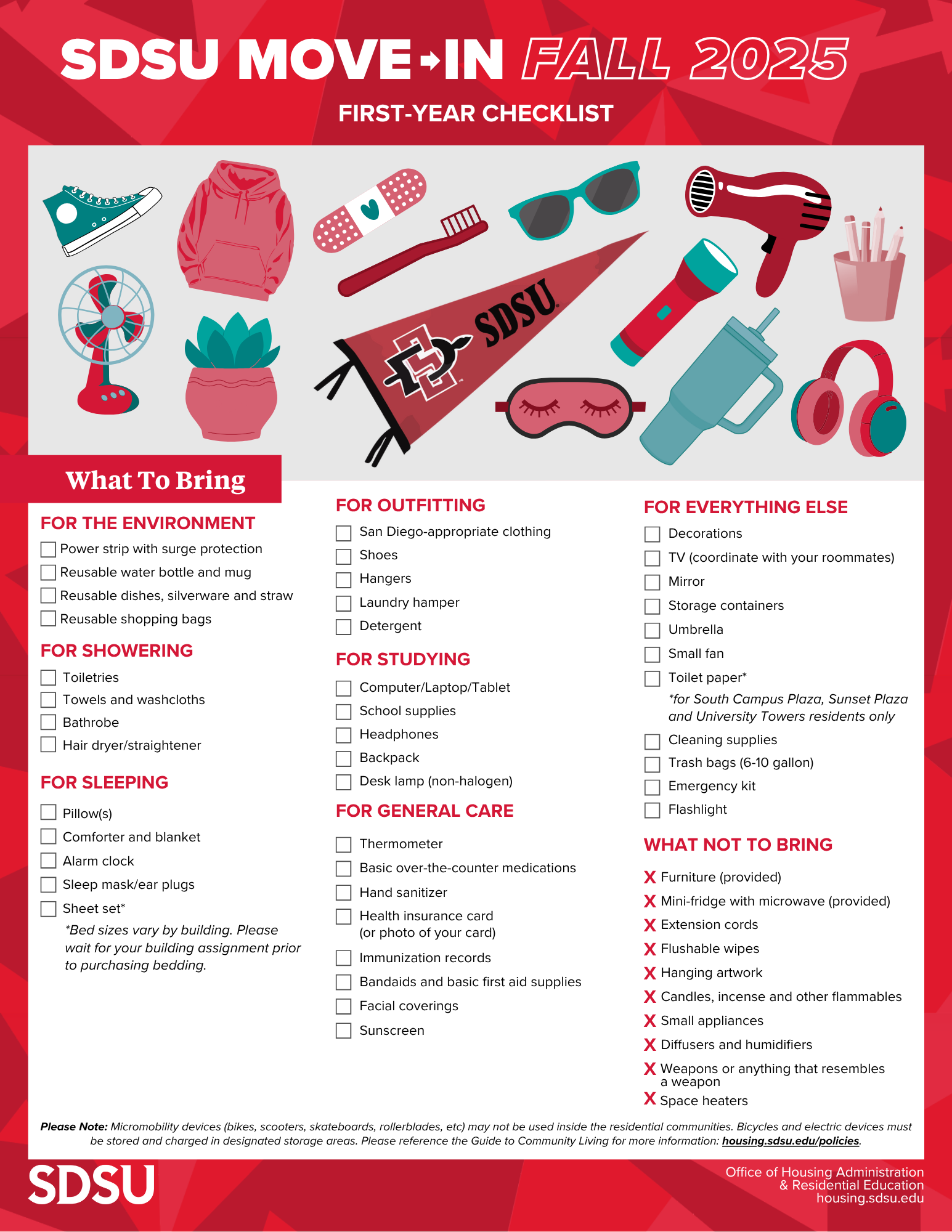first-year checklist