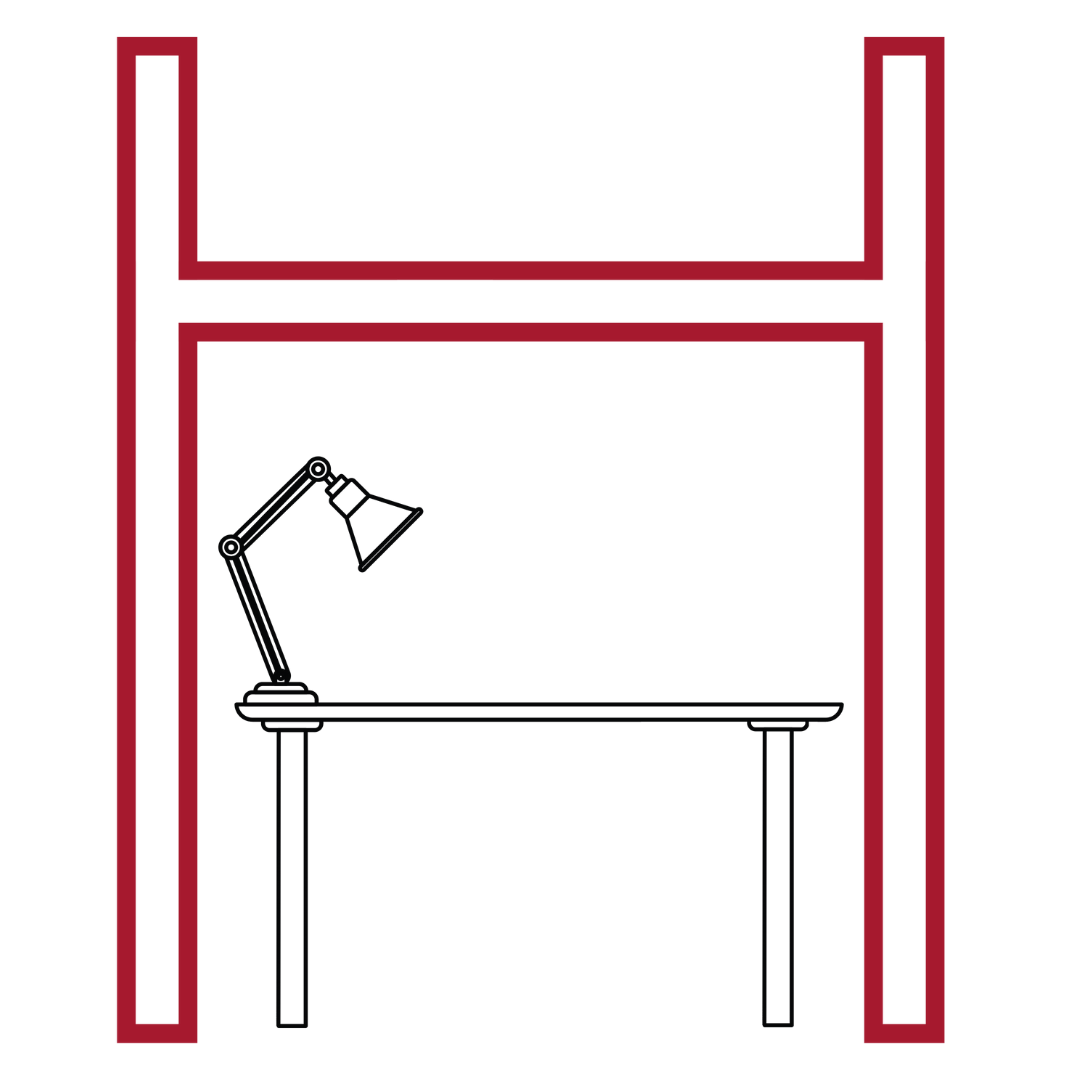 lofted bed diagram