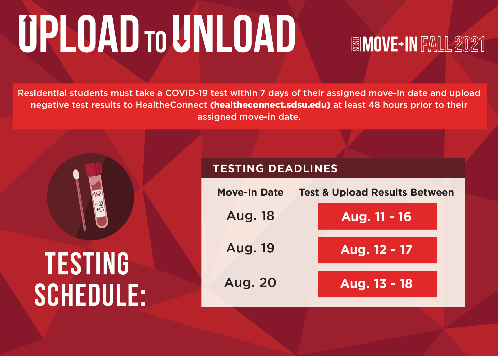 testing schedule