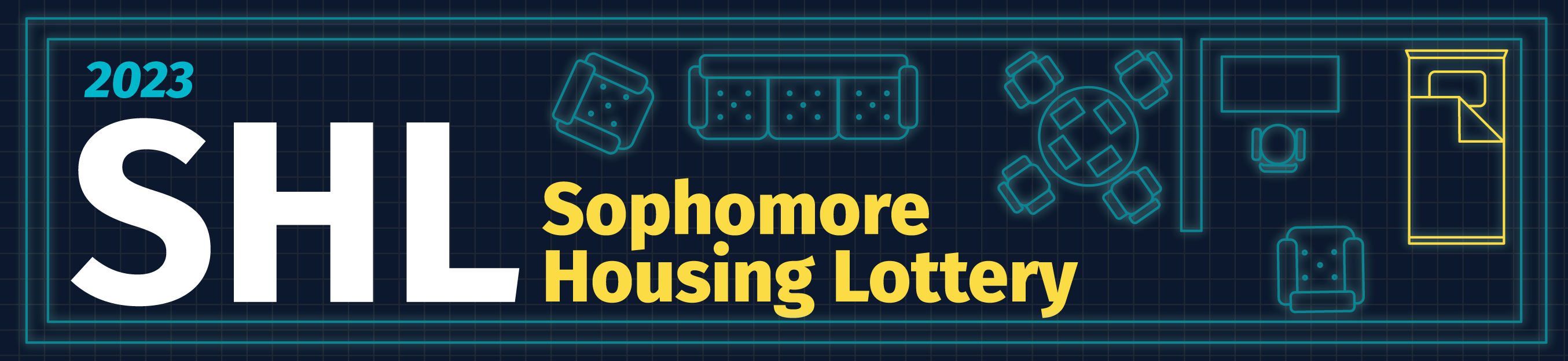 sophmore housing lottery banner